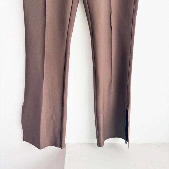 Epoque Evolution Jet Set flare Side Slit Pants Brown 10 - Picture 3 of 13
